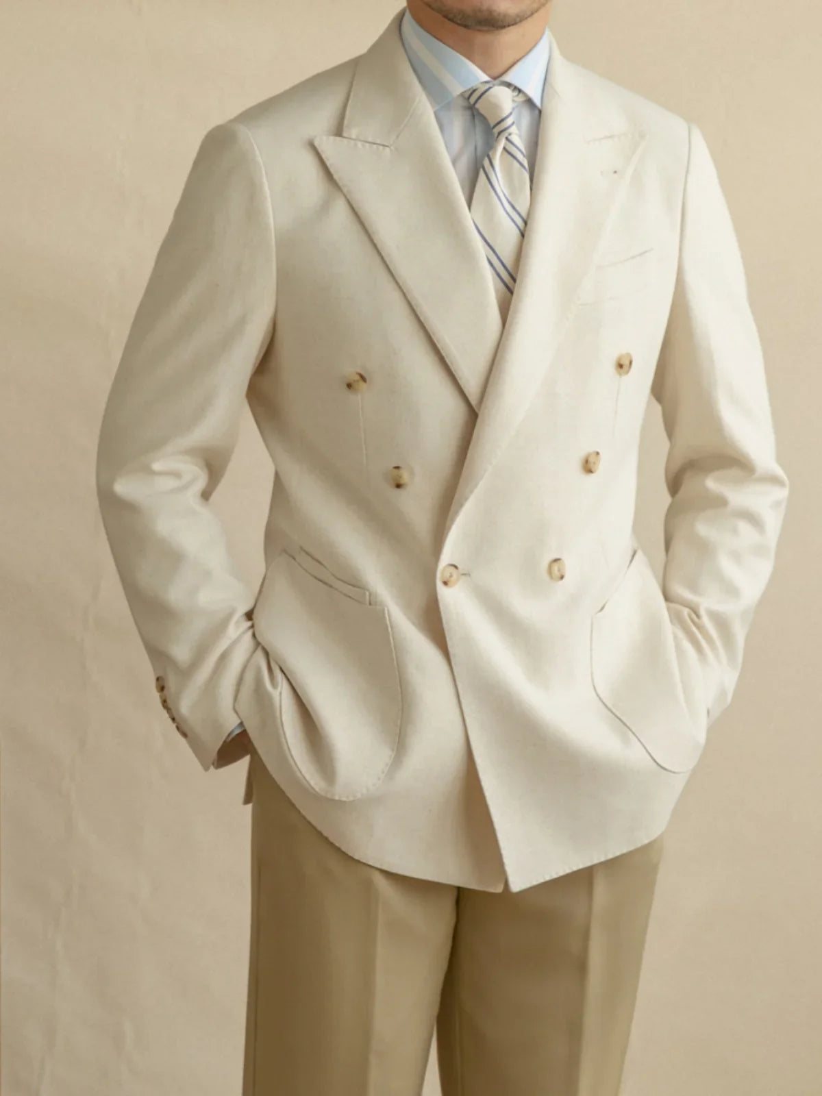 Blazer lin Marron